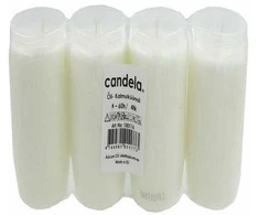 Candela Memorial Candles 4pcs Baltas