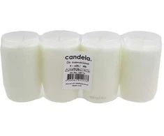 Candela Memorial Candles 4pcs Baltas
