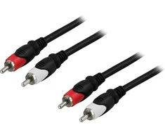 Audio kabelis DELTACO 2xRCA ha - ha, 3.0m / MM-111