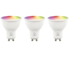 LED lemptės DELTACO SMART HOME, GU10, RGB, WiFi, 4.7W, 3 vnt pakuotė / SH-LGU10RGB02-3P / 1902594