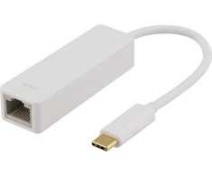 Adapteriai DELTACO 1xRJ45, 1xUSB 3.1, baltas/ USBC-GIGA1