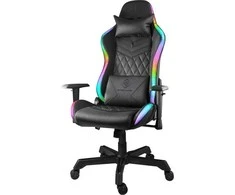 Deltaco žaidimų kėdė - PU oda, RGB (GAM-080)