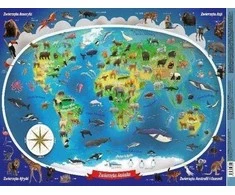 Demart Mappuzzle Junior – Pasaulio gyvūnai – padėkliukas
