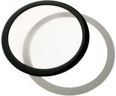 DEMCiflex dust filter 200mm, round – juodos ir baltas spalvos