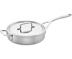 DEMEYERE 5-PLUS Sauté keptuvė su 2 rankenomis ir dangčiu, 40850-853-0 - 24 CM