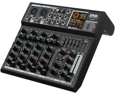 Dna Professional DNA QFX6 analoginis garso mikseris su 6 blueto kanalais