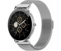 Denver SWC-394S 43 mm išmanusis laikrodis, 1,32" AMOLED, sidabrinis