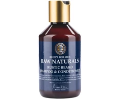 Raw Naturals Beard Šampūnas &amp; Conditioner 100% vegan Beard Šampūnas Softness, 250 ml
