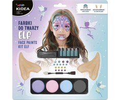 Kidea dažai veidui su elfų ausimis ir plaukų dažymo priemone