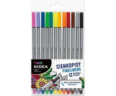 Derform Kidea plonšpaliai, 12 spalvų
