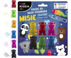 Kidea Kmnr6kka vaško kreidelės, 6 spalvos