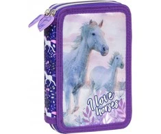 Derform pieštukų dėklas PIORNIK 2ZAM WYP HORSES 25 DERF FOL