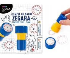Kidea LEARNING CLOCK STAMP (SNZKA) antspaudų rinkinys