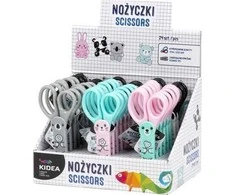 Derform Vaikiškos mokyklinės žirklės su figūrėle dėkle 12,5 cm
