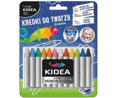 Kidea veido dažai 12 spalvų. „Kidea“ (KDT12KA)