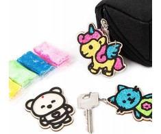 Molio putplastis 4 spalvos Kidea FOAM PENDANT FRIENDS mix Derform