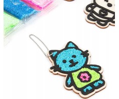 Molio putplastis 4 spalvų Kidea FOAM PENDANT FRIENDS mix Derform