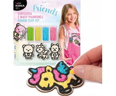 Molio putplastis 4 spalvos Kidea FOAM PENDANT FRIENDS mix Derform