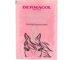 Dermacol Beautifying Peel-off Metallic Mask Brightening Face Mask moterims, 15 ml