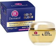 Dermacol Gold Eliksyras Night Skin Kreminis moterims, 50 ml