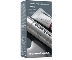Setas Dermalogica: Smart Response be parabenų – glotninantis/stangrinantis ir drėkinantis dienos serumas veidui, 30 ml + Dynamic Skin drėkinamasis kremas veidui SPF 50, 7 ml + Gua Sha veido masažo akmuo