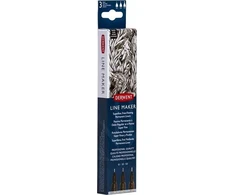 Derwent D:Line Maker juoda 3vnt