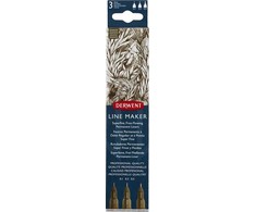 Derwent Line Maker Graphite pilkas 3 stk. (0,1 0,3 0,5)