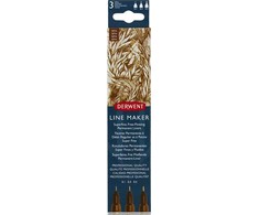 Derwent Line Maker Sepia 3 stk. (0,1 0,3 0,5)