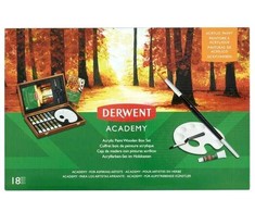 Derwent rinkinys, akrilinės medinės dėžutės, 12 vnt.