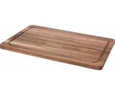 Excellent Houseware Akacijų medienos pjaustymo lenta 37x25 cm su giliu grioveliu