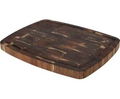 Excellent Houseware Akacijų virtuvės lenta pjaustymui ir serviravimui, antibakterinė, 46x36 cm