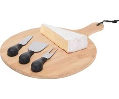Excellent Houseware Sūrio lenta su peiliais bambukinė 4 vnt.