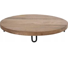 KOOPMAN Style Ekologinio stiliaus užkandžių lenta kiekvienai virtuvei, skersmuo 40 cm.