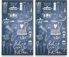 PIECES LOVELY KITCHEN stiklinės apsauginės plokštės viryklei — 2 vnt, ZELLER