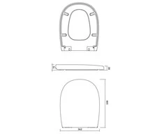 Sėdynės plokštė Cersanit Arteco (K667-001)