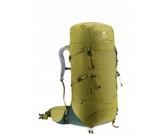 Deuter „Aircontact Core“ 50 l + 10 l kaktusų ir gebenės spalvos žygio kuprinė