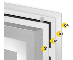 Devi IR rinkinys sidabrinis 160 W 16 m², plotis 100 cm + Gemini baltas (5904890247406)