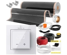 Devi Rinkinys IR Sidabrinis 160W 24m²,szer.100cm +Aries LCD (5905910410930)