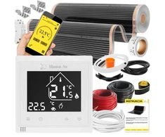 Devi Rinkinys IR Sidabrinis 160W 24m²,szer.100cm + Libra Baltas (5904890246560)