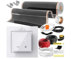 Devi Rinkinys IR Sidabrinis 160W 28m²,szer.100cm +Aries LCD (5905910410688)