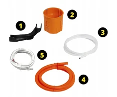 Devi IR rinkinys Sidabrinis 160W 30m², plotis 100 cm + Leo Juodas (5904890247253)