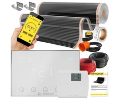 Devi IR rinkinys Sidabrinis 160 W 3 m², plotis 100 cm + Gemini Baltas (5904890247307)