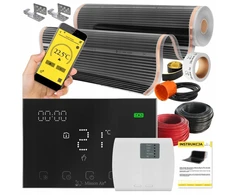 Devi IR rinkinys Sidabrinis 160 W 5 m², plotis 100 cm + Gemini Juodas (5904890247550)