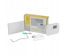 Devi Rinkinys IR Sidabrinis 160W 6m²,szer.50cm +Gemini Baltas (5904890245365)