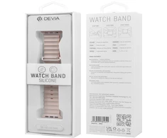 Devia apyrankė Deluxe Sport6 skirta Apple Watch 38mm/ 40mm/ 41mm juodos spalvos oranžinės spalvos