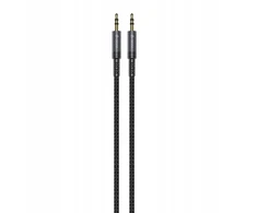 Devia kabelis audio Ipure EC618 jack 3,5 mm - jack 3,5 mm 1,0 m juodos spalvos