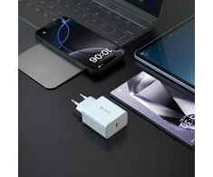 Devia sieninis įkroviklis Rocket PD 45W 1x USB-C baltas