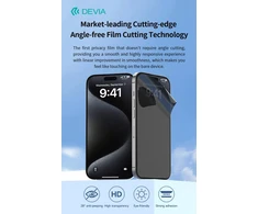 Devia apsauginė plėvelė anticrash privacy HD skirta pjaustymo staklėms, 10 vnt. išmaniųjų telefonų LCD ekranams