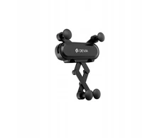 Devia automobilinis laikiklis Kintone ES071 gravity air vent juodos spalvos