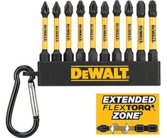 DEWALT Rinkinys sukimo antgalių FLEXTORQ 10cz.